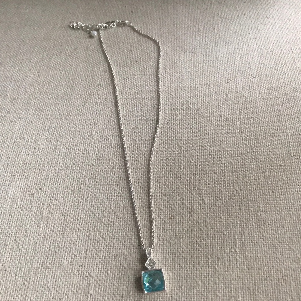 Ice Blue Pendant w/chain
